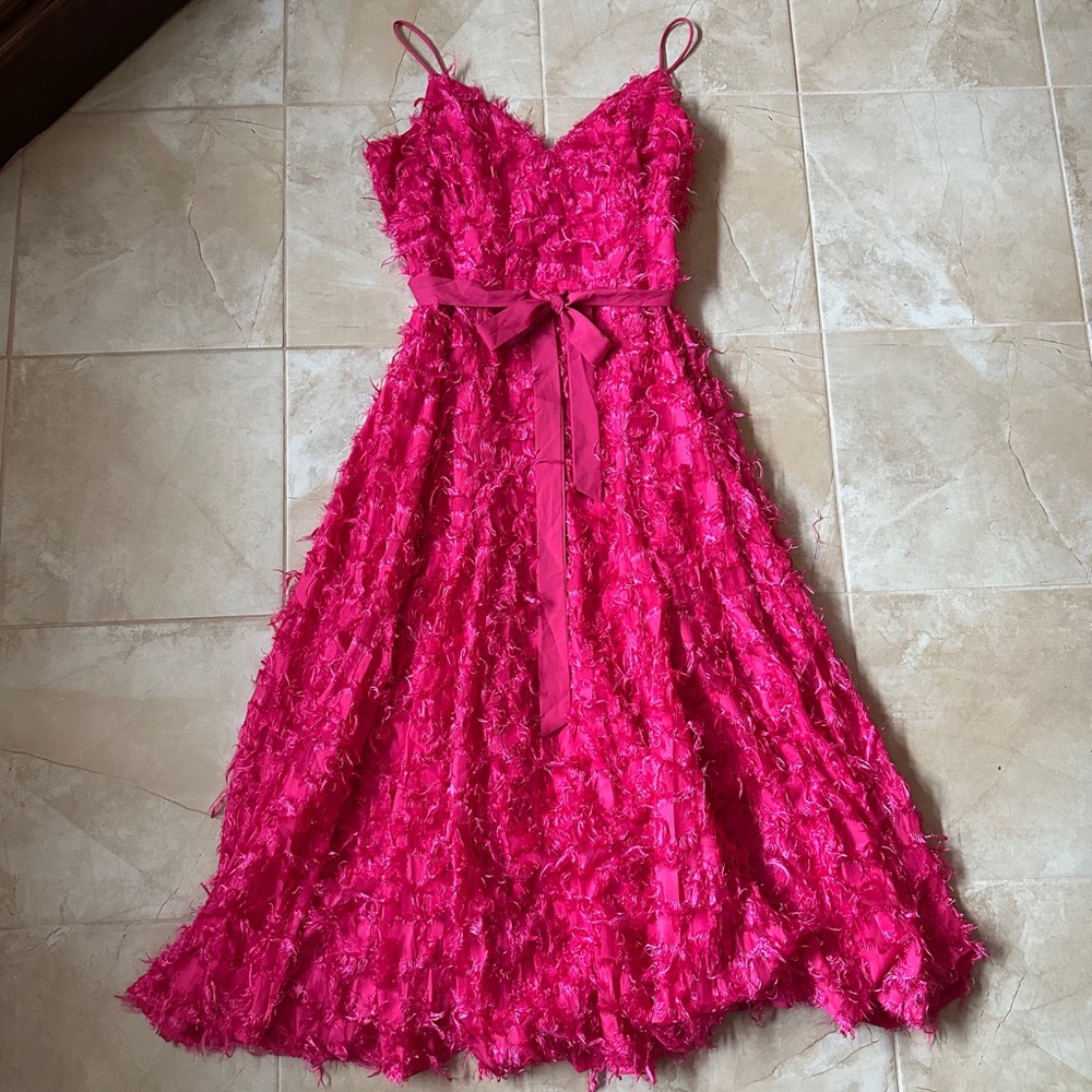 FOREVER UNIQUE Pink Midi Cami Dress (US 12)
